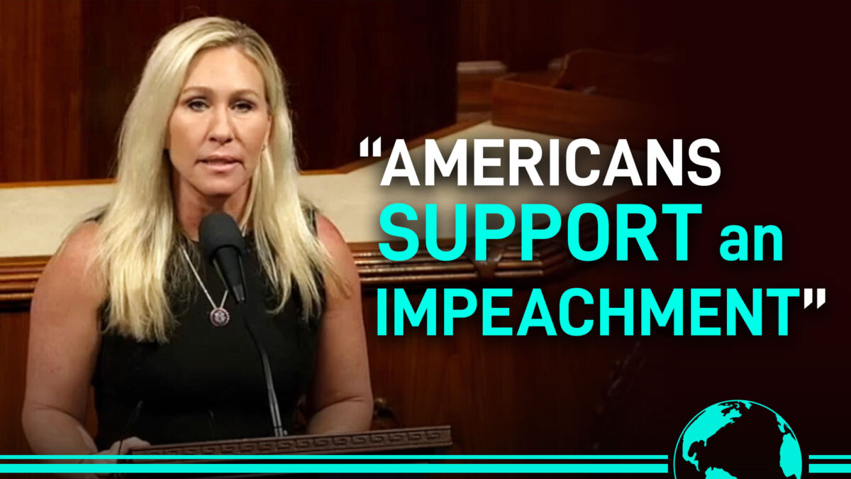 NextImg:Rep. Greene Presents Articles of Impeachment Against Biden during Floor Speech