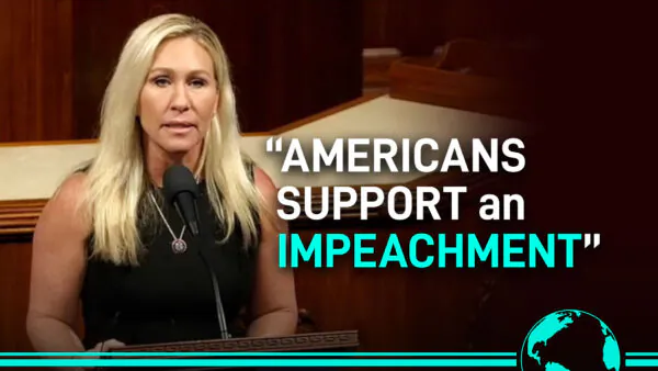 Rep. Greene Presents Articles of Impeachment Against Biden During Floor Speech