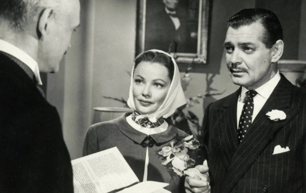 A publicity still of “Never Let Me Go” from 1953 starring Clark Gable and Gene Tierney. (MovieStillsDB)