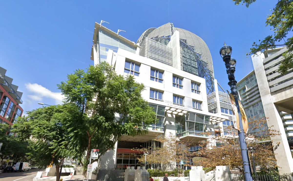 San Diego Central Library. (Screenshot via GoogleMaps.com)
