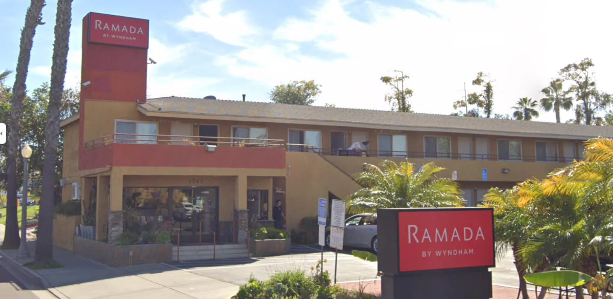 The Ramada Inn in San Diego. (Google Maps/Screenshot via The Epoch Times)