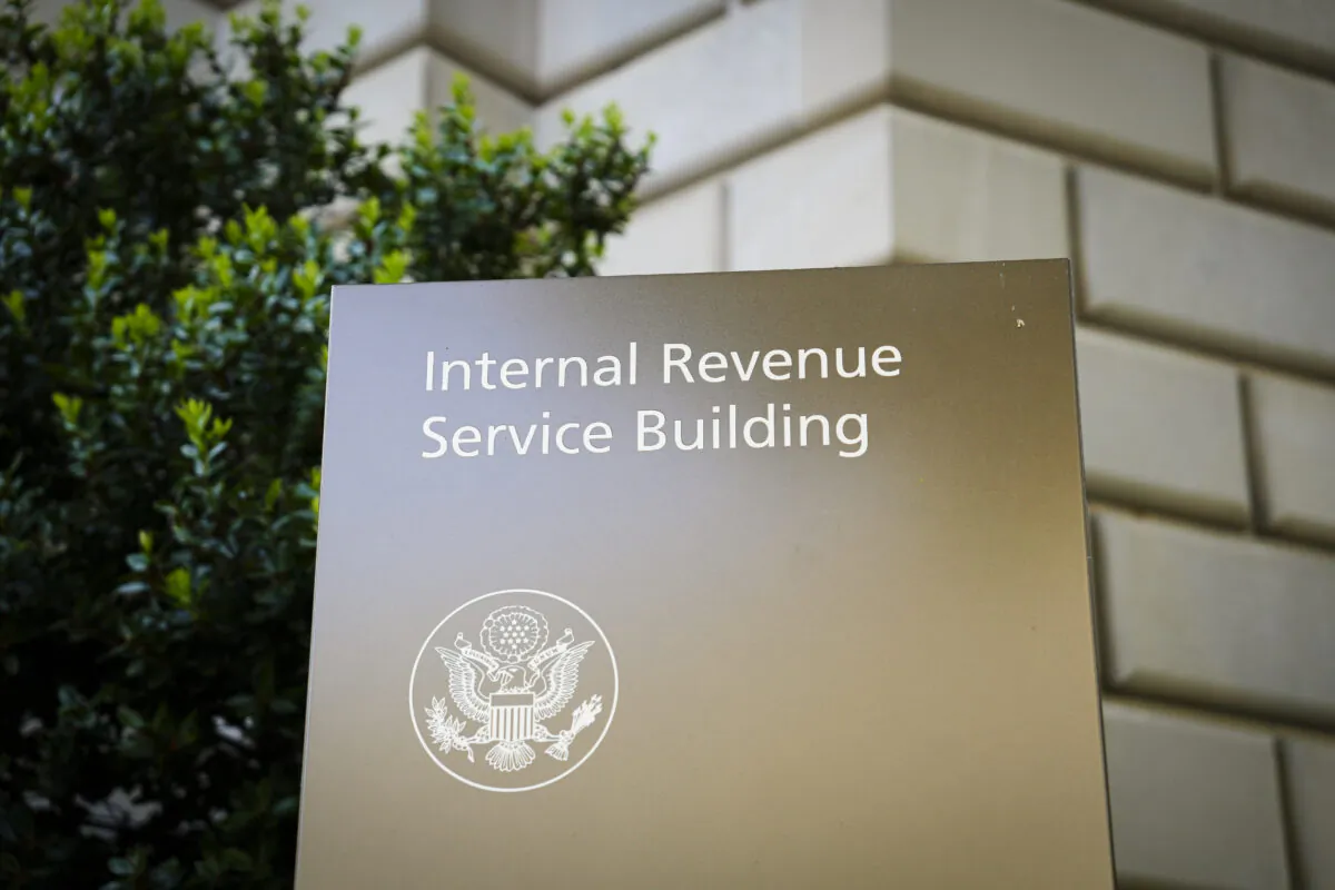 The Internal Revenue Service Building in Washington, D.C., on May 22, 2023. (Madalina Vasiliu/The Epoch Times)