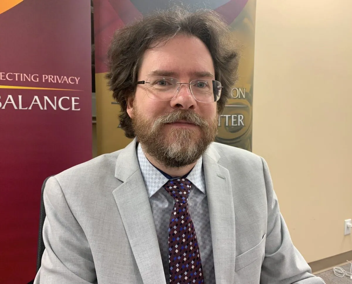 Sean Murray, shown in St.John's on May 24, 2023, is the director of research and quality assurance with Newfoundland and Labrador's office of the information and privacy commissioner. (The Canadian Press/Sarah Smellie)

