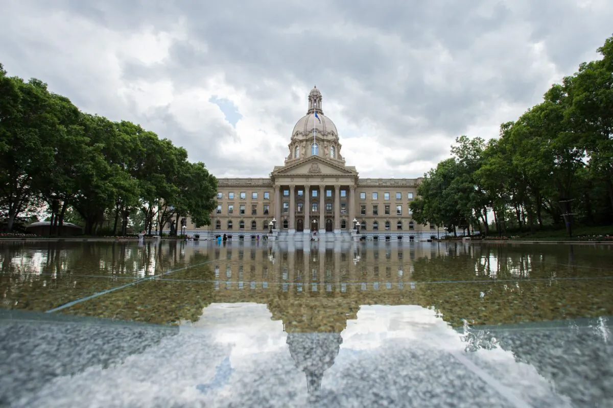 The Alberta Legislature building in Edmonton on June 23, 2015. (Geoff Robins/AFP via Getty Images)