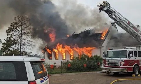 St. Bernard Roman Catholic Church in northern Alberta. (Courtesy of the RCMP)