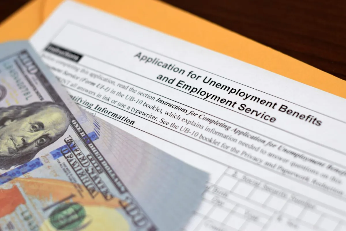 Application for unemployment benefits in a stock photo. (Castleski/Shutterstock)