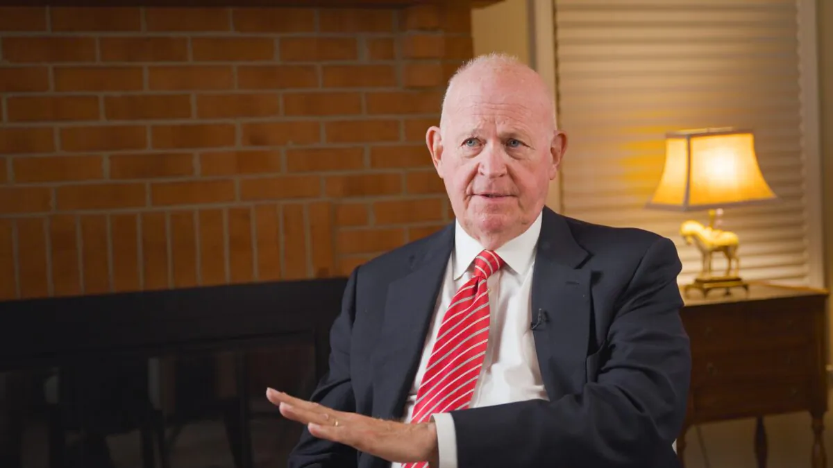 Michael Pillsbury, Director for Chinese Strategy at the Hudson Institute, and author of “The Hundred-Year Marathon: China's Secret Strategy to Replace America as the Global Superpower.”  (Patrick Mauler/The Epoch Times)
