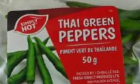 Simply Hot Brand Thai Green Peppers Recalled Due to Salmonella