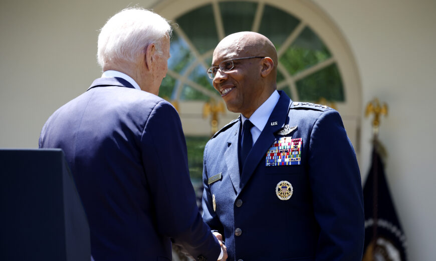 Biden’s top US general nominee questioned over memo on racial quotas in Air Force recruitment.