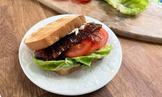 Gretchen’s Table: B in This Vegetarian BLT Is Rice Paper ‘Bacon’