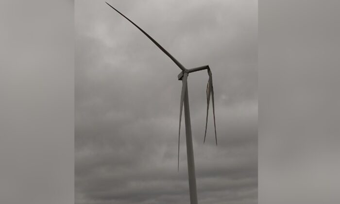 Broken Turbine Shows Dark Side of Wind Energy