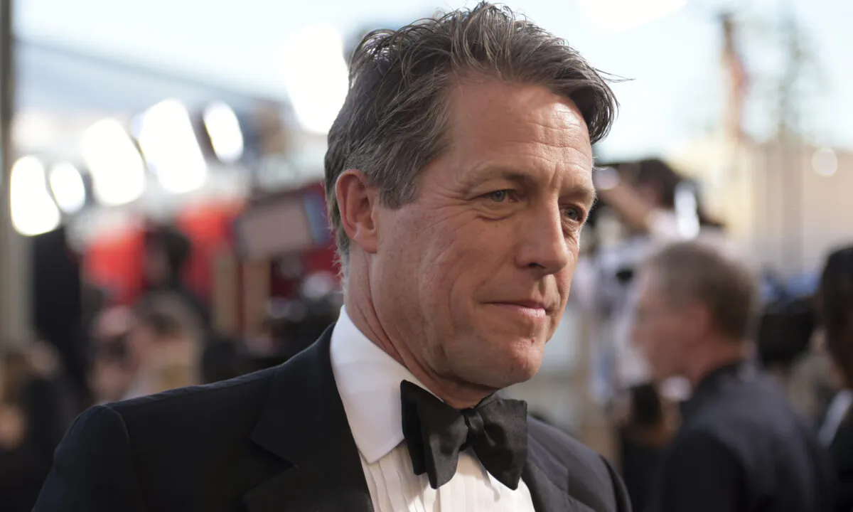 Hugh Grant arrives at the 23rd annual Screen Actors Guild Awards at the Shrine Auditorium & Expo Hall in Los Angeles on Jan. 29, 2023. (Richard Shotwell/Invision/AP)