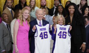 Biden Celebrates LSU Women’s and UConn Men’s Basketball Teams at Separate White House Events