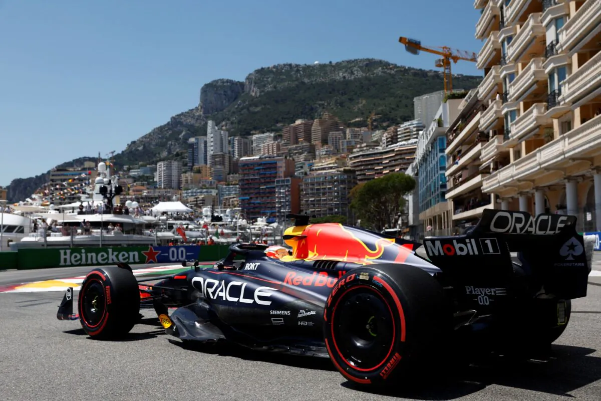 Red Bull's Max Verstappen during practice for Monaco Grand Prix, Circuit de Monaco, in Monte Carlo, in Monaco, on May 27, 2023. (Piroschka Van De Wouw/Reuters)