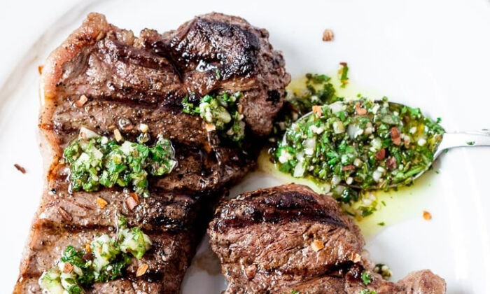 Steak with Chimichurri Sauce