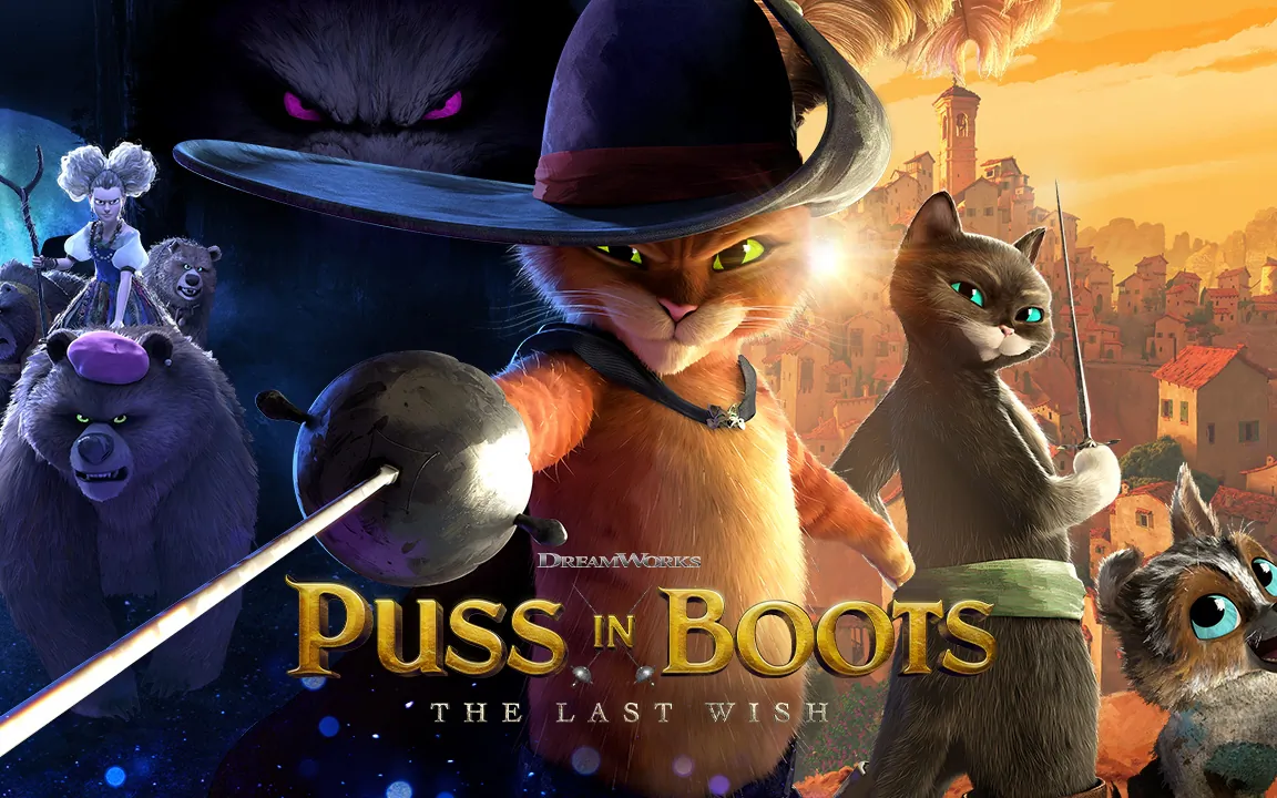 The poster of the movie “Puss in Boots: The Last Wish.” (DreamWorks)