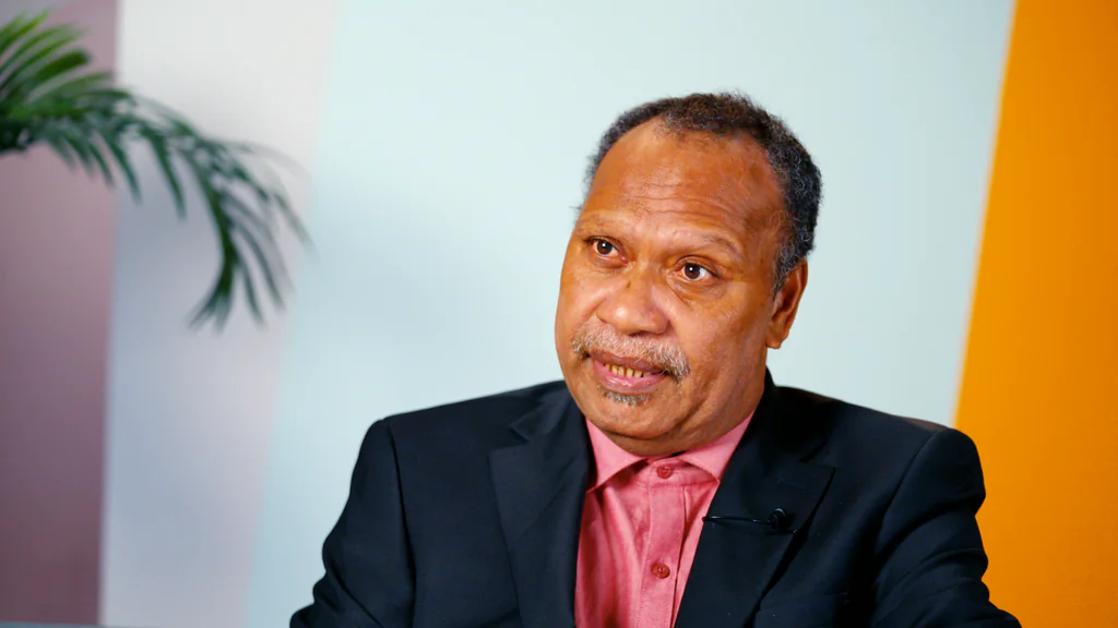Daniel Suidani, the former Premier of Malaita, Solomon Islands, speaks on China's interference in his country and calls for united efforts to push back against the regime in an interview with the Epoch Times, on May 29, 2023. (The Epoch Times)