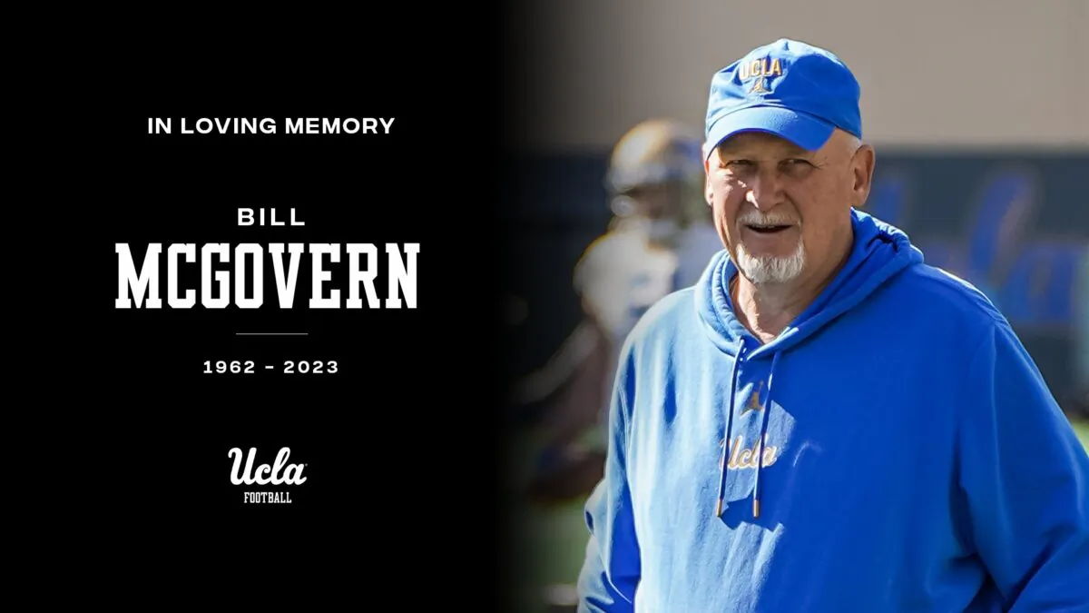The University of California–Los Angeles Bruins's defensive coordinator Bill McGovern dies at 60. (Courtesy of UCLA Football)