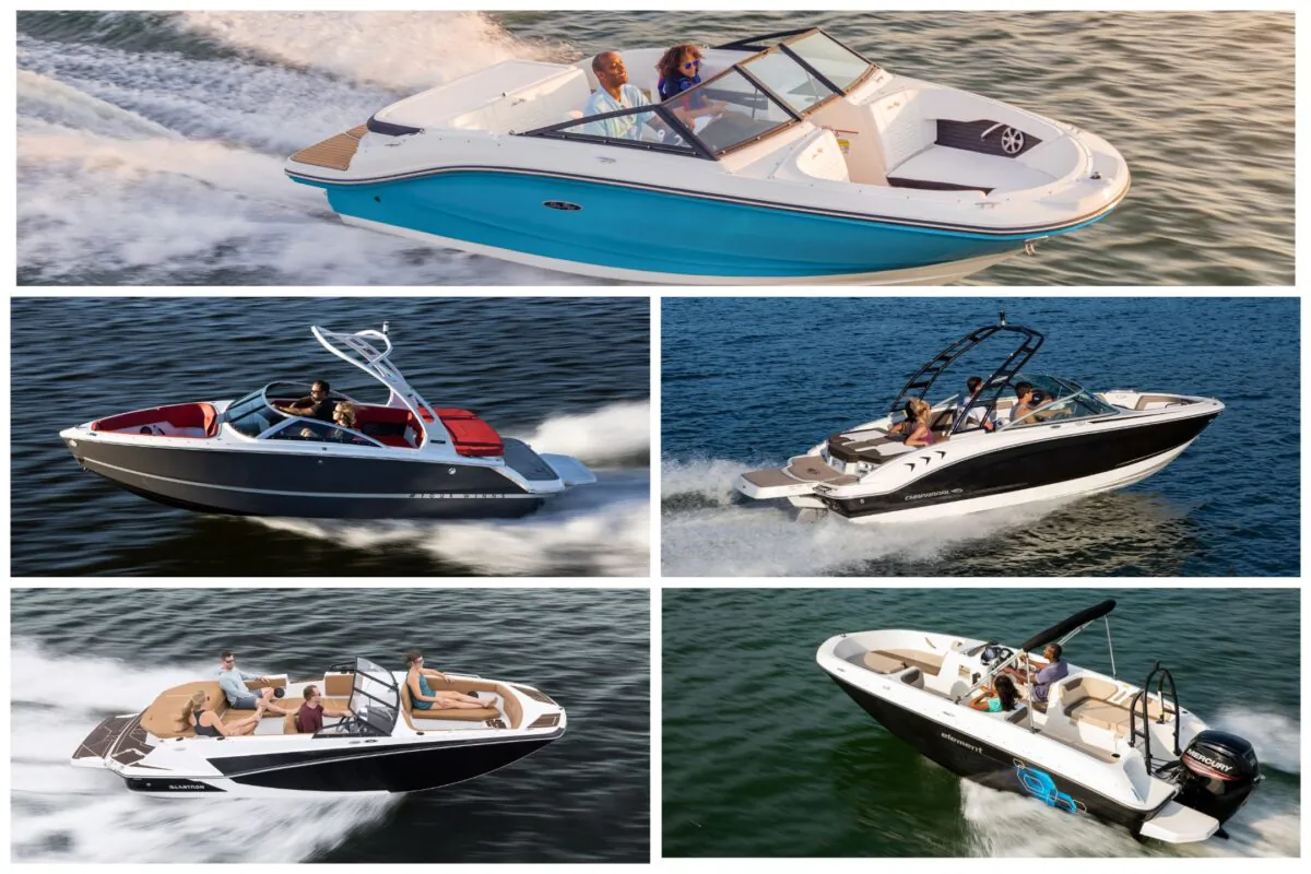 (Courtesy of Glastron, Bayliner, Sea Ray, Chaparral, Four Winns)