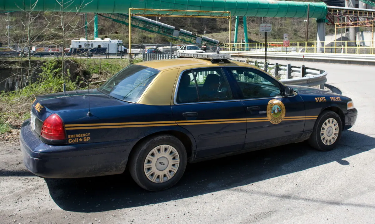 A West Virginia State Trooper police car in a file photo. (Saul Loeb/AFP via Getty Images)