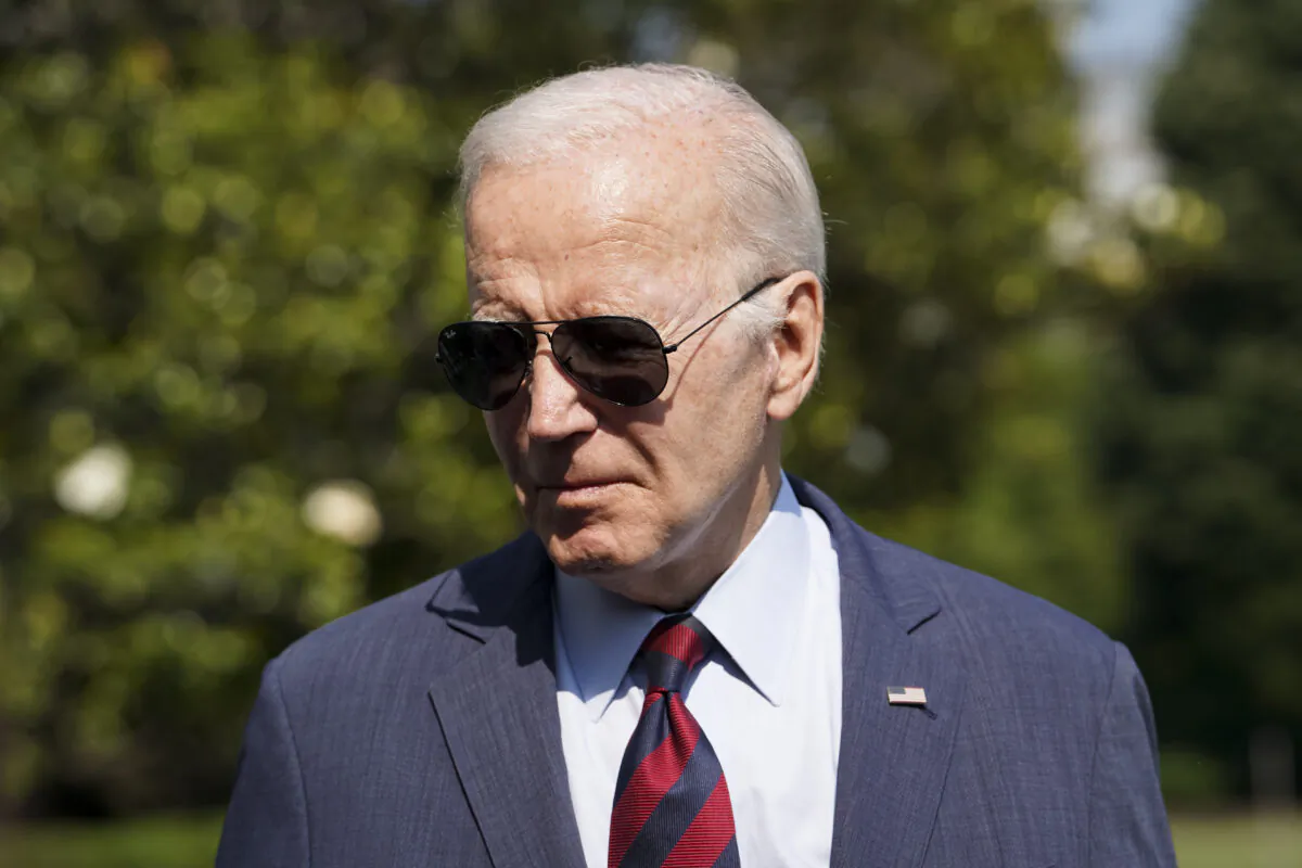President Joe Biden departs for El Paso County, Colo., from the South Lawn of the White House in Washington on May 31, 2023. (Madalina Vasiliu/The Epoch Times)