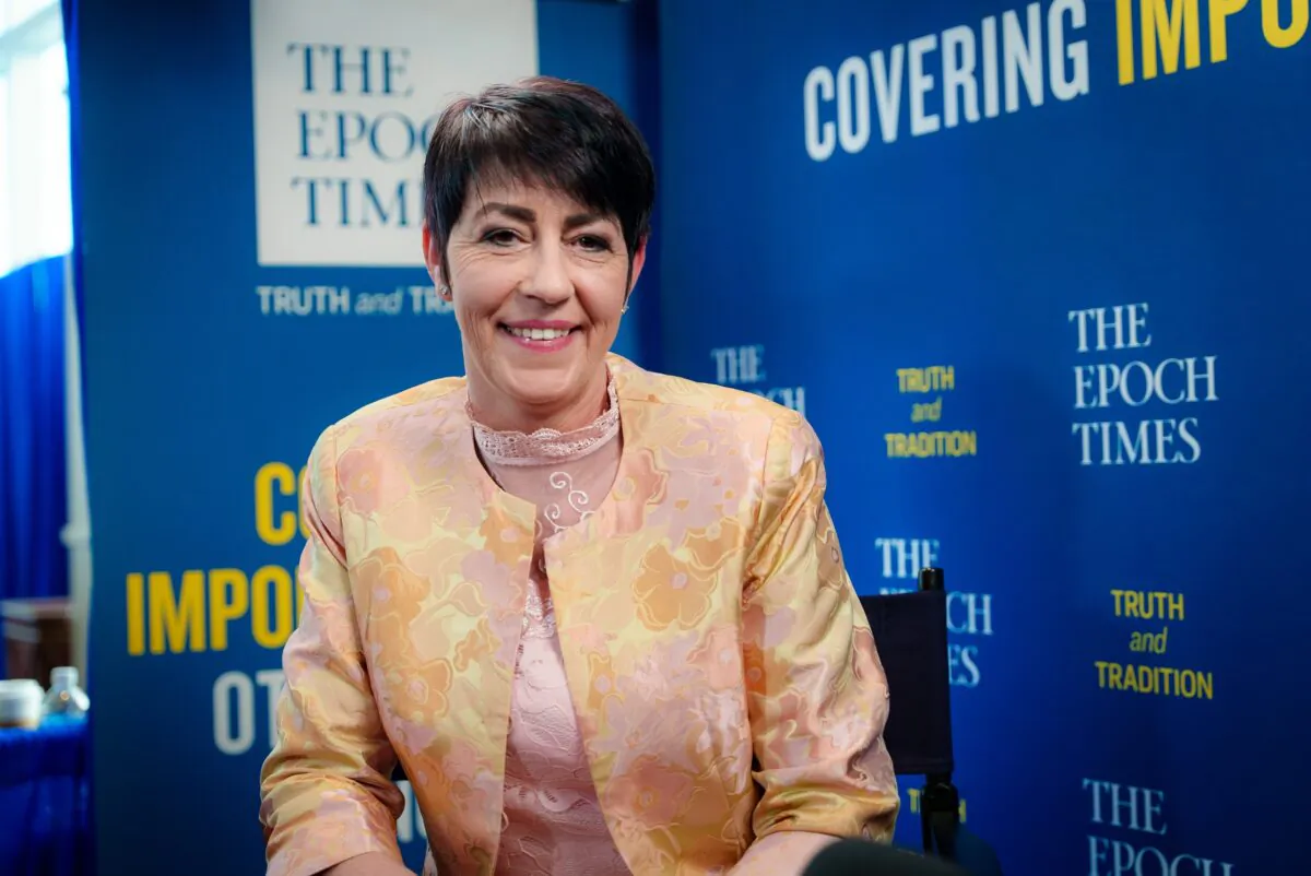 Christine Anderson, a German politician and Member of the European Parliament. (Tal Atzmon/The Epoch Times)