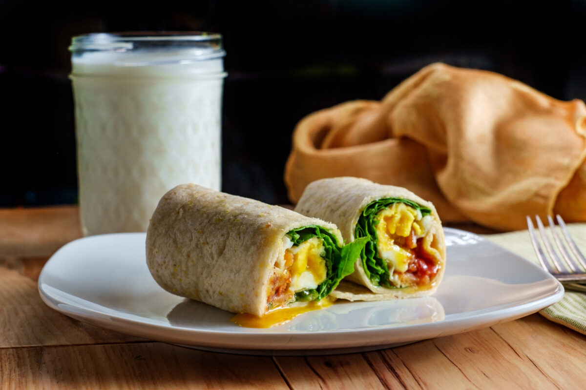 NextImg:Scrambled Egg Tortilla Wrap (Recipe)