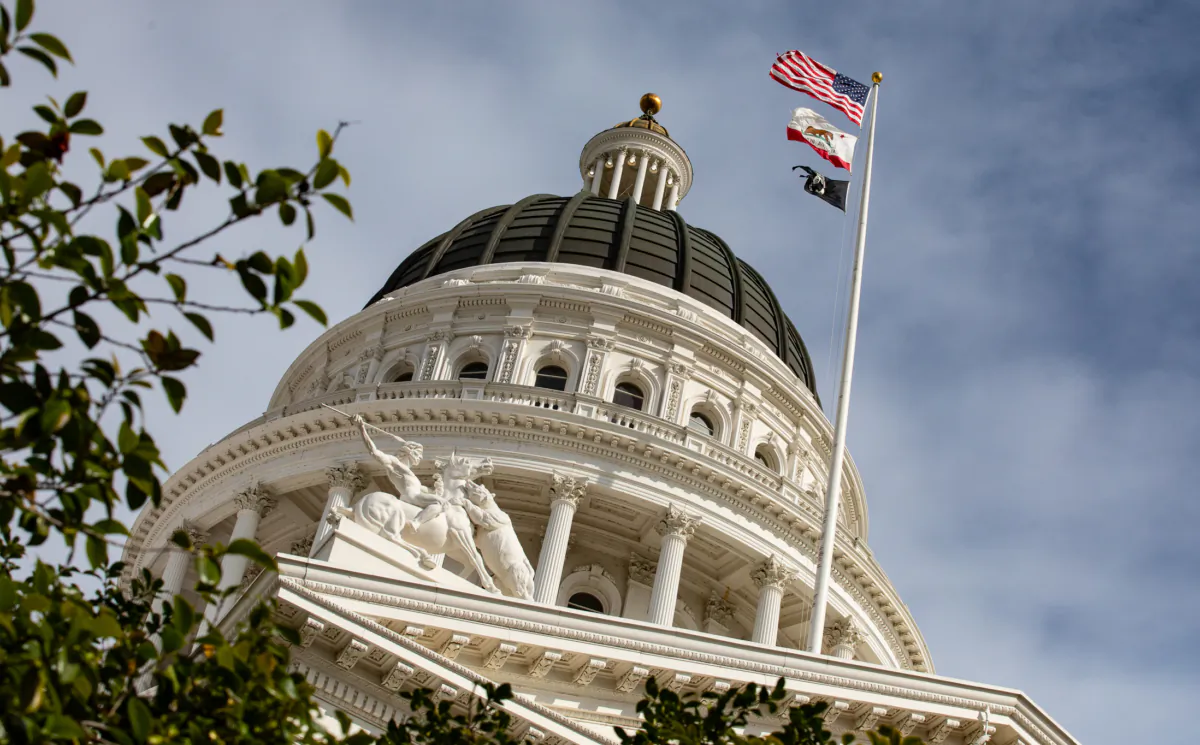 The California State Capitol building in Sacramento on April 18, 2022. (John Fredricks/The Epoch Times)