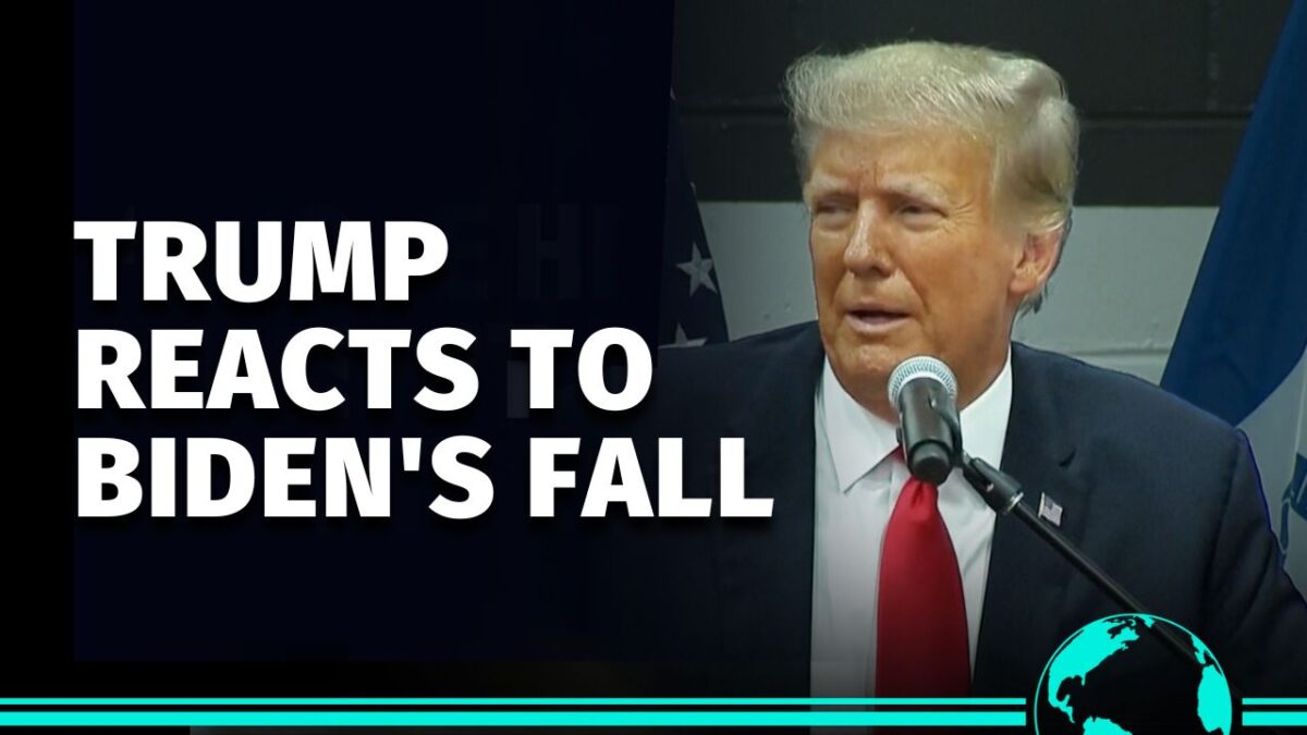 NextImg:Trump Reacts to Biden's Fall at Air Force Academy