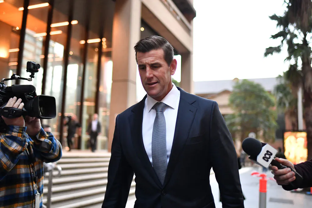 Ben Roberts-Smith departs the Federal Court of Australia in Sydney on June 7, 2021. (Sam Mooy/Getty Images)
