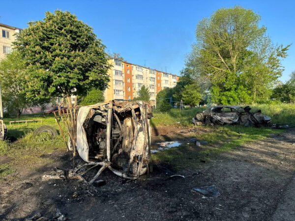 Ukrainian shelling damage