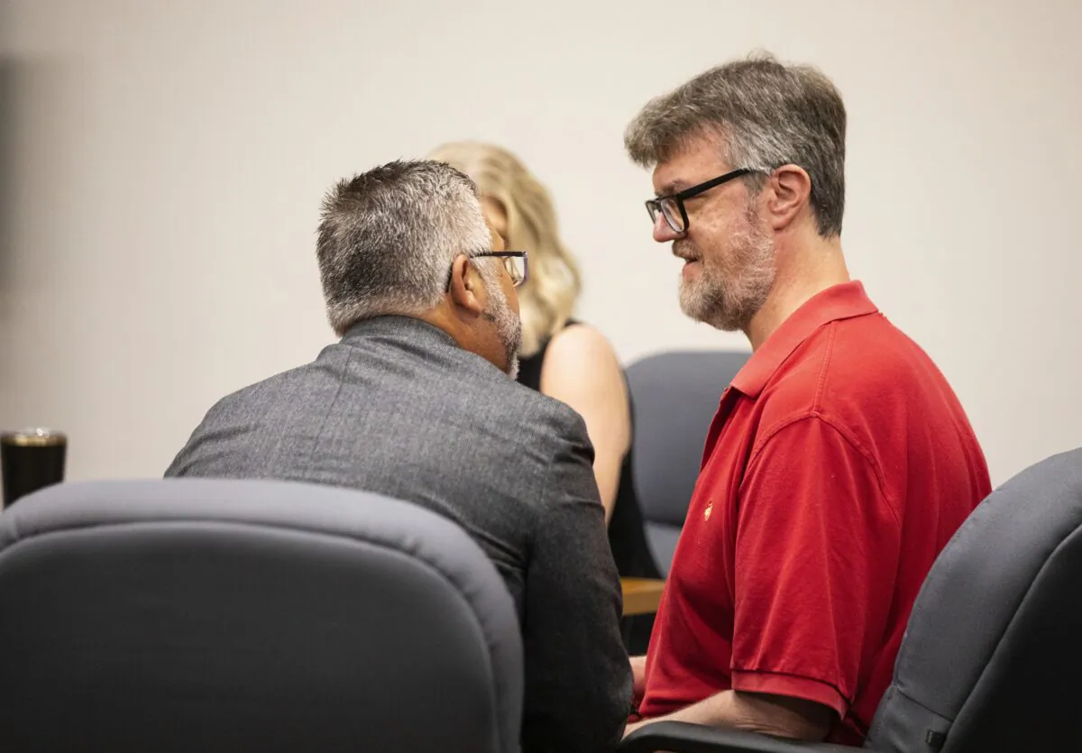 Missouri State history instructor Edward Gutting in Springfield, Mo., on June 2, 2023. (The Springfield News-Leader via AP)