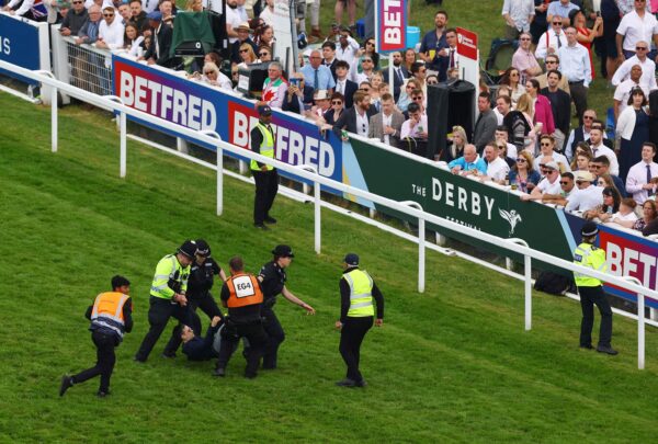 Derby racing protest arrest