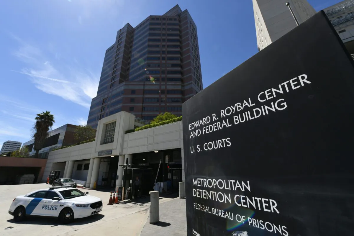 This picture shows the Edward R. Royal Federal building and United States Courthouse in Los Angeles, on Aug. 30, 2018. (Mark Ralston/AFP via Getty Images)