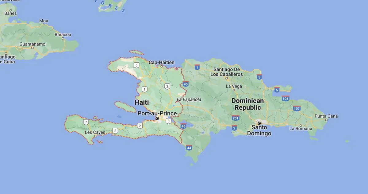 A map of Haiti. (Google Maps)