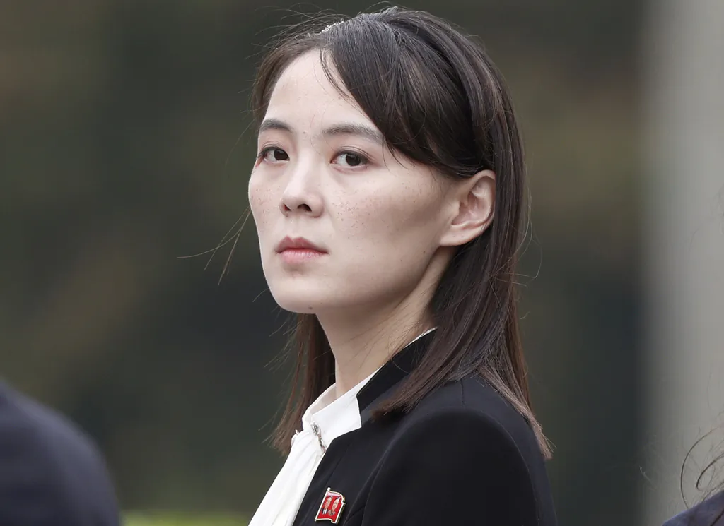 Kim Yo Jong attends a wreath-laying ceremony at Ho Chi Minh Mausoleum in Hanoi, Vietnam, on March 2, 2019. (Jorge Silva/Pool Photo via AP)