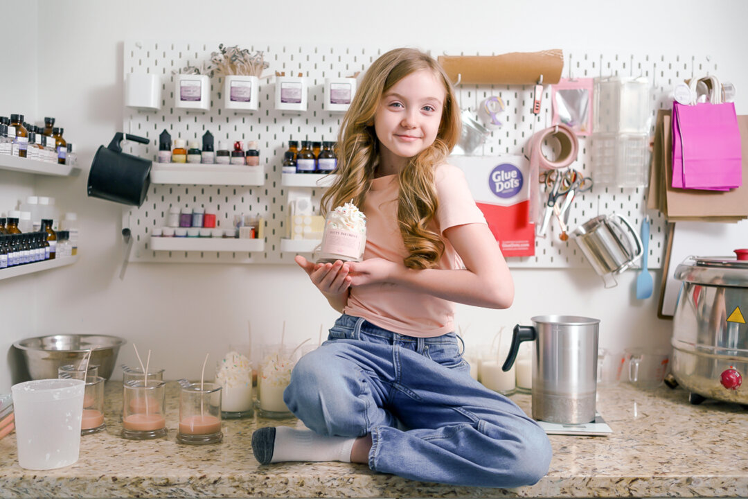 Lily Harper, surrounded by products of Lily Lou's Aromas. (Courtesy of Lily Lou’s Aromas)