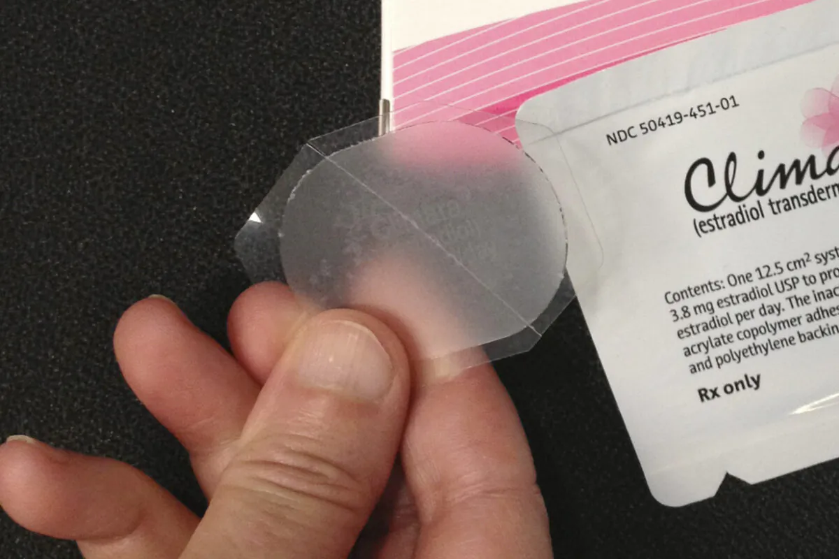 A low-dose estrogen skin patch taken on Oct. 2, 2012. (AP Photo/File)