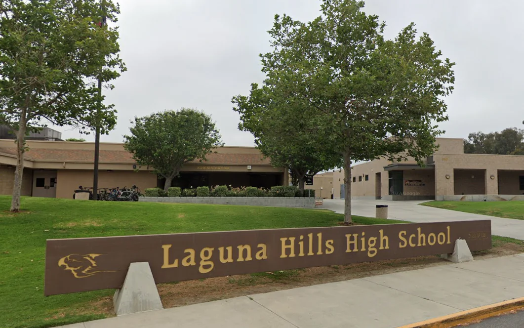 Laguna Hills High School seen in Laguna Hills, California. (Screenshot via GoogleMaps.com)