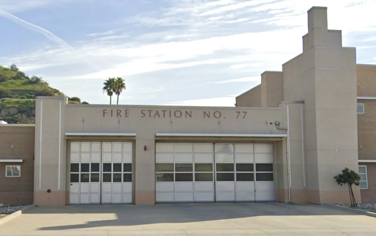 Los Angeles Fire Department Station 77 is seen in a file photo. (Screenshot via GoogleMaps.com)