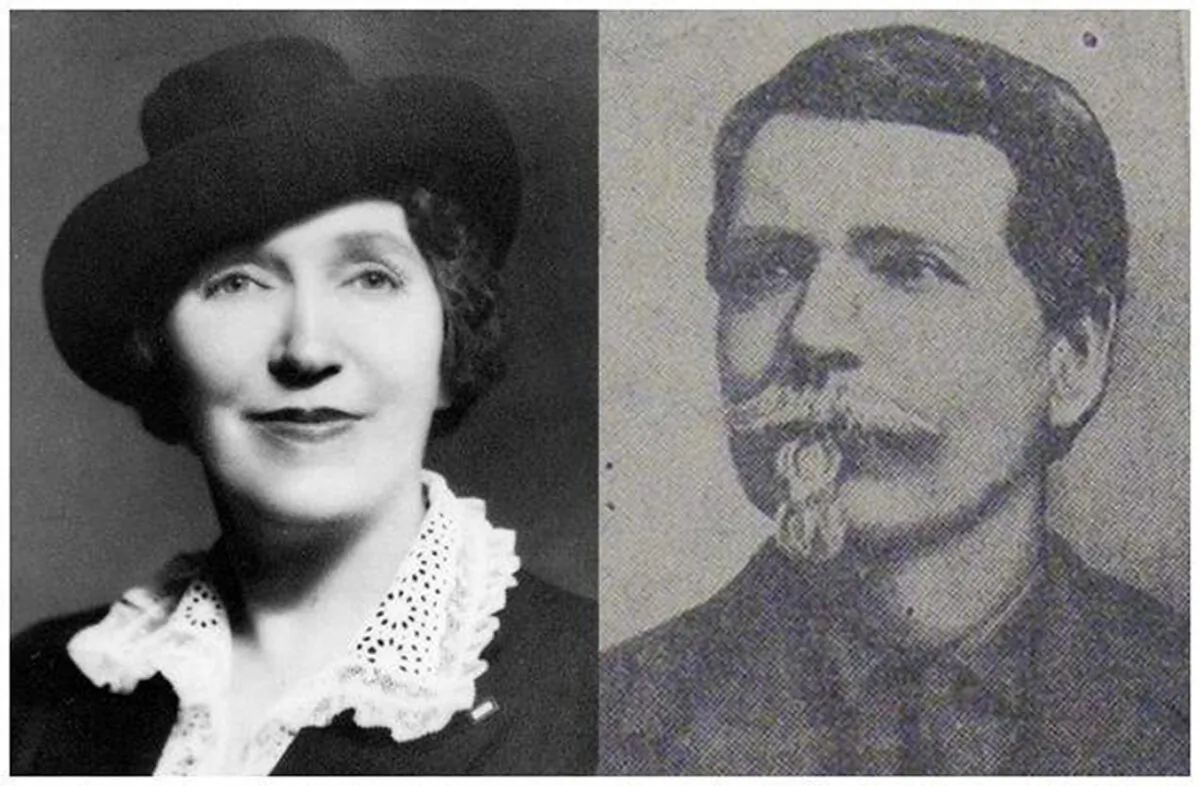 William Jackson Smart (R) and his daughter Sonora Smart Dodd. (Public domain)