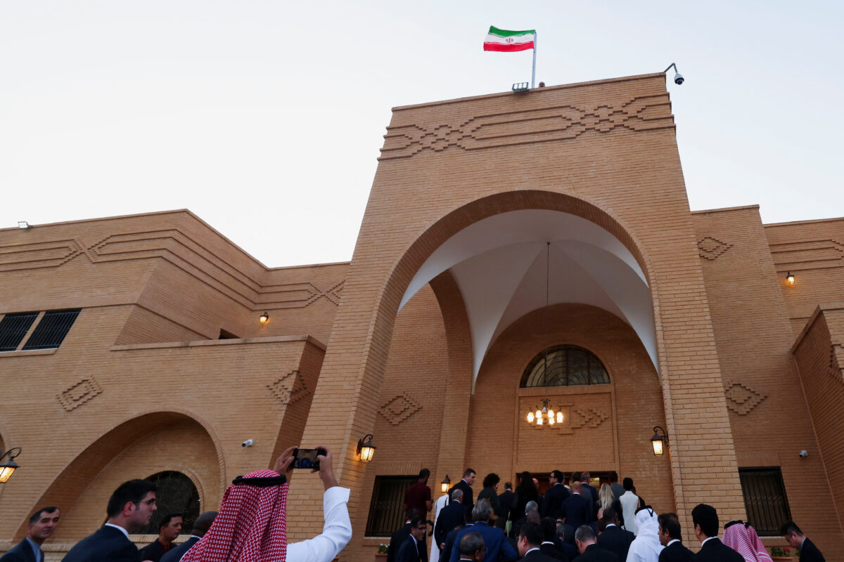 NextImg:Iran's Embassy Reopens in Saudi Arabia for First Time in 7 Years