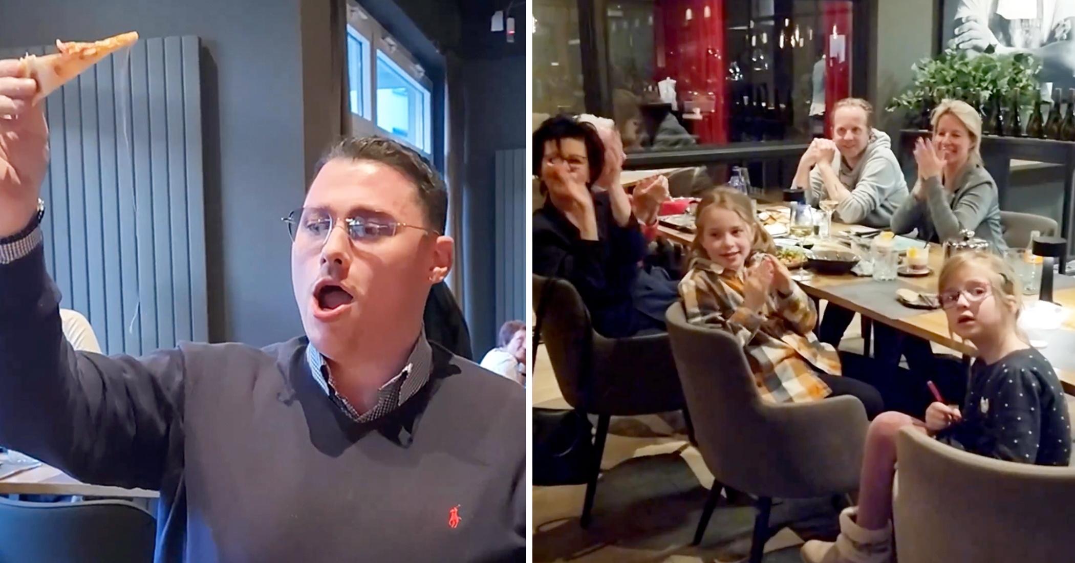 Video: Opera singer surprises customers at a restaurant with his impromptu performance