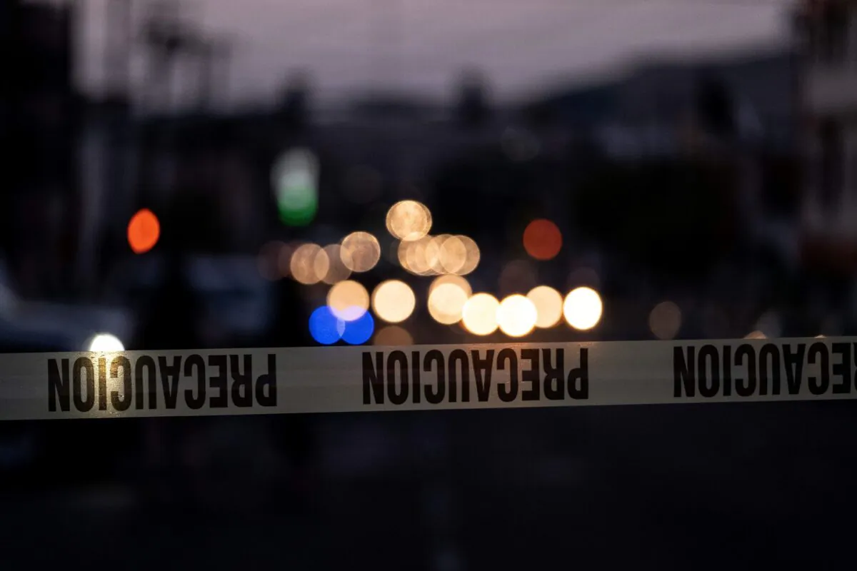 File photo of a police tape in Mexico. (Guillermo Arias/AFP via Getty Images)