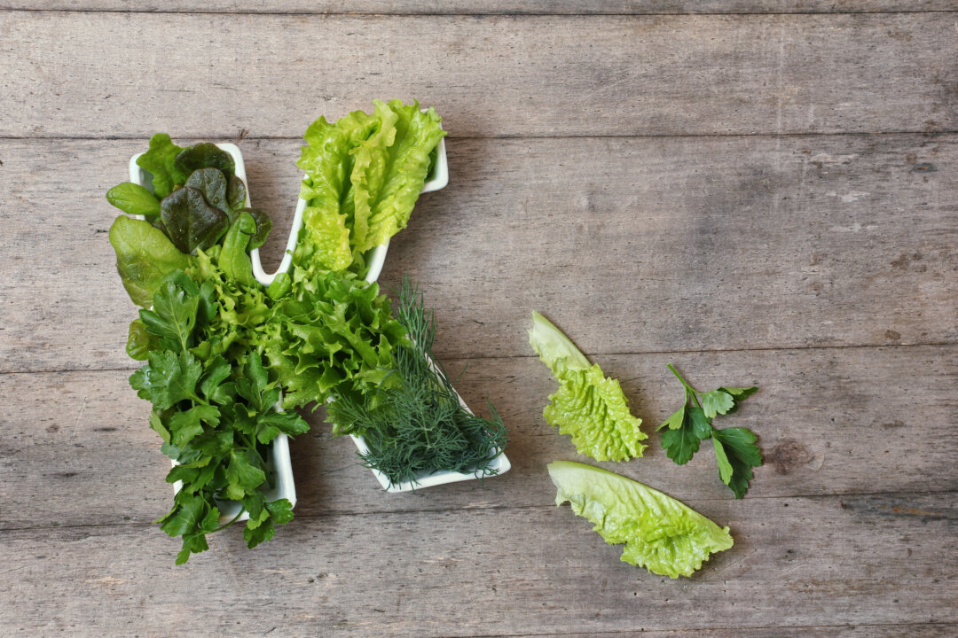 Vitamin K is found in meat, eggs, dairy, and leafy green vegetables. (Gargonia/Shutterstock)