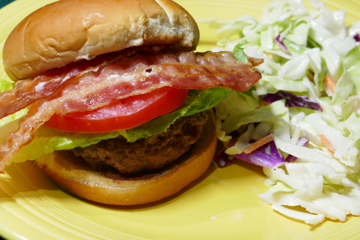 BLT Burger, Coleslaw Perfect for Father's Day (Or Anytime)