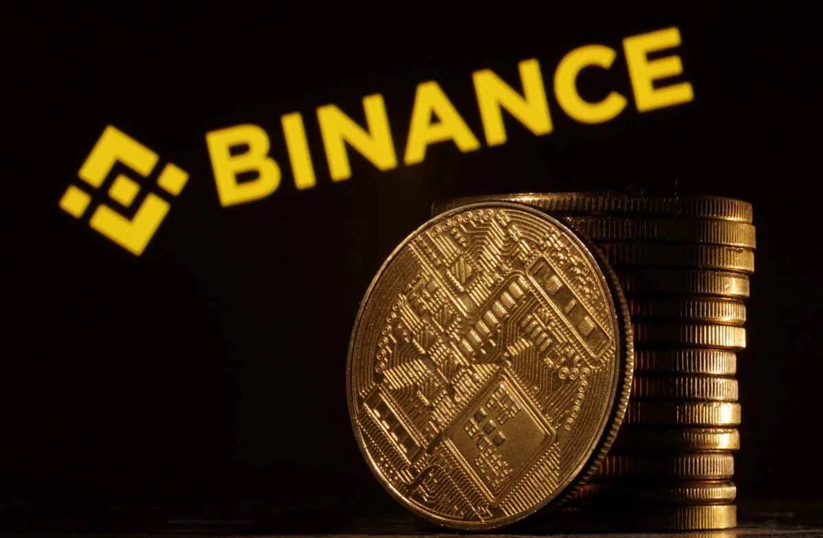 Binance logo in an illustration taken on March 31, 2023. (Dado Ruvic/Reuters/Illustration)