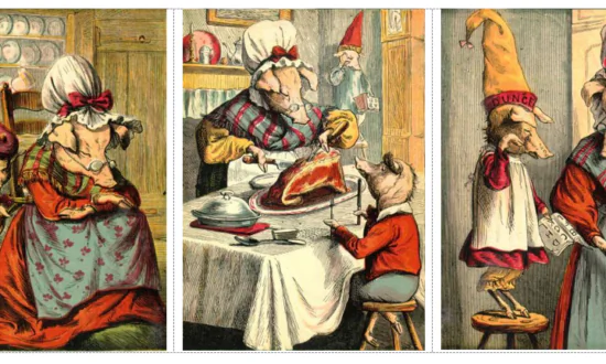 A Pork’s Guide to Virtue: “Five Little Pigs”