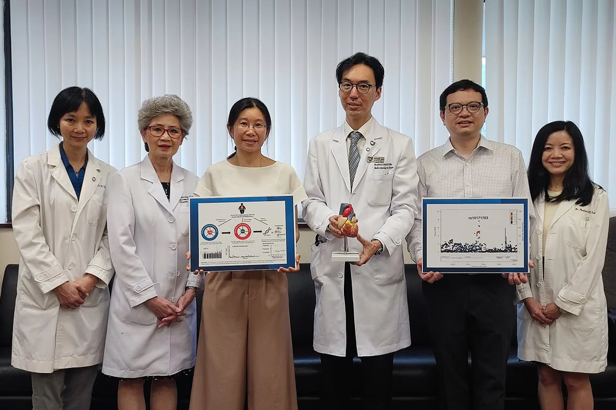 The Chinese University of Hong Kong’s (CUHK) Faculty of Medicine (CU Medicine) has discovered a genetic marker, "PDE1A rs10171703," that can predict the risk of heart disease in diabetes patients. Type 2 diabetes patients carrying this genetic marker have a 20% higher chance of developing heart disease or cardiovascular diseases than those without it. (Courtesy of Chinese University of Hong Kong)