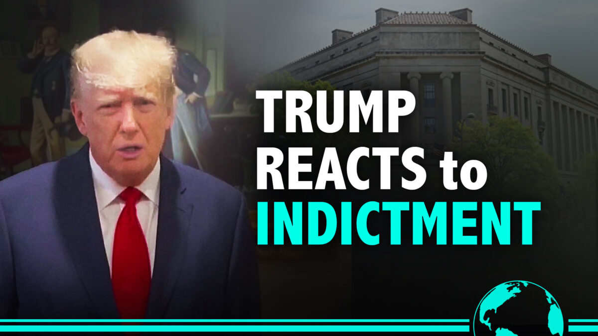 NextImg:Trump Reacts to DOJ Indictment in Video, Vows to ‘Fight This Out’